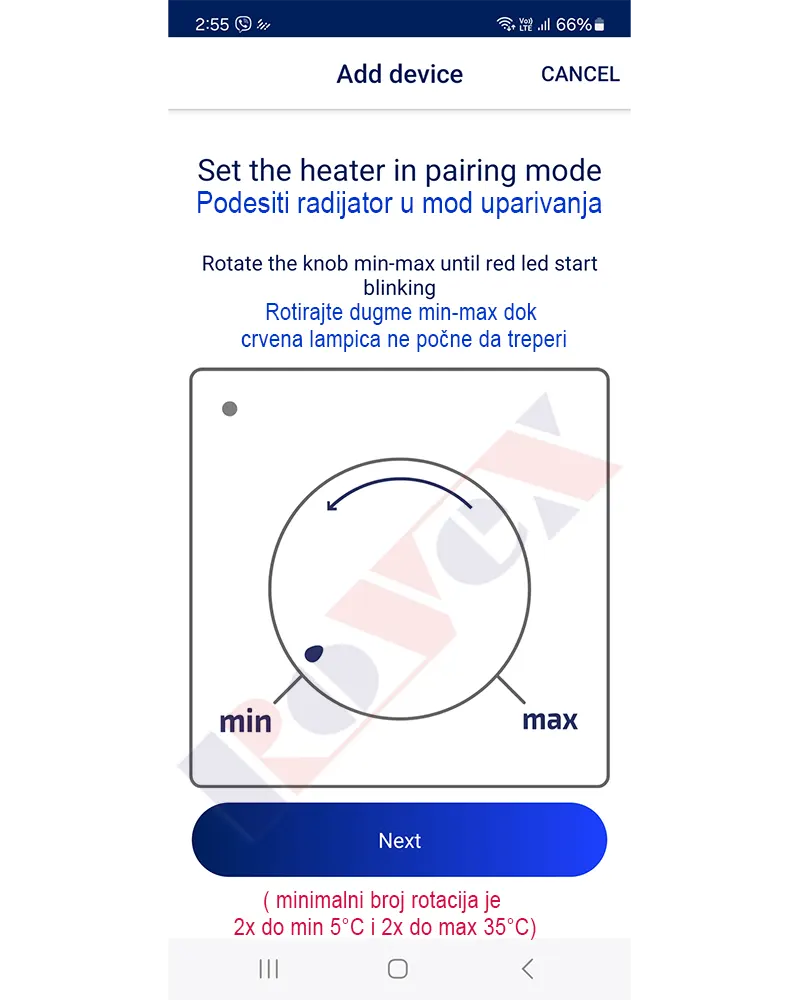 Kako povezati BT ADAX ECO KB- Norveški radijatori Rovex